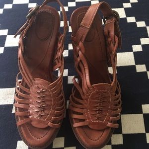 Frye Joy Huarache Platform Heels